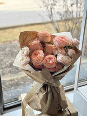 Sweet Peach Rose Bouquet