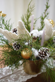 Angel Wings Christmas Table Arrangement