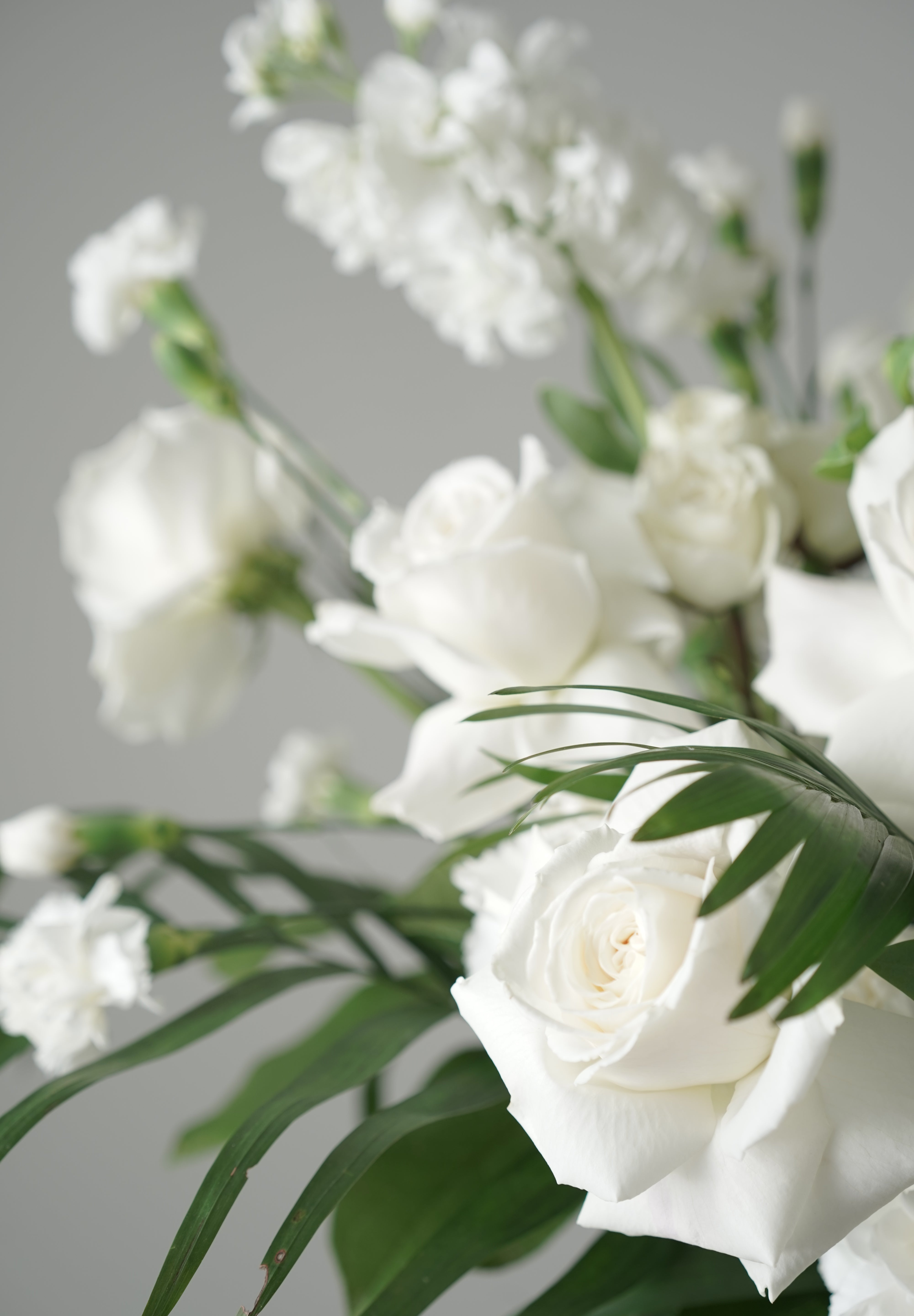 White Flowers Bucket