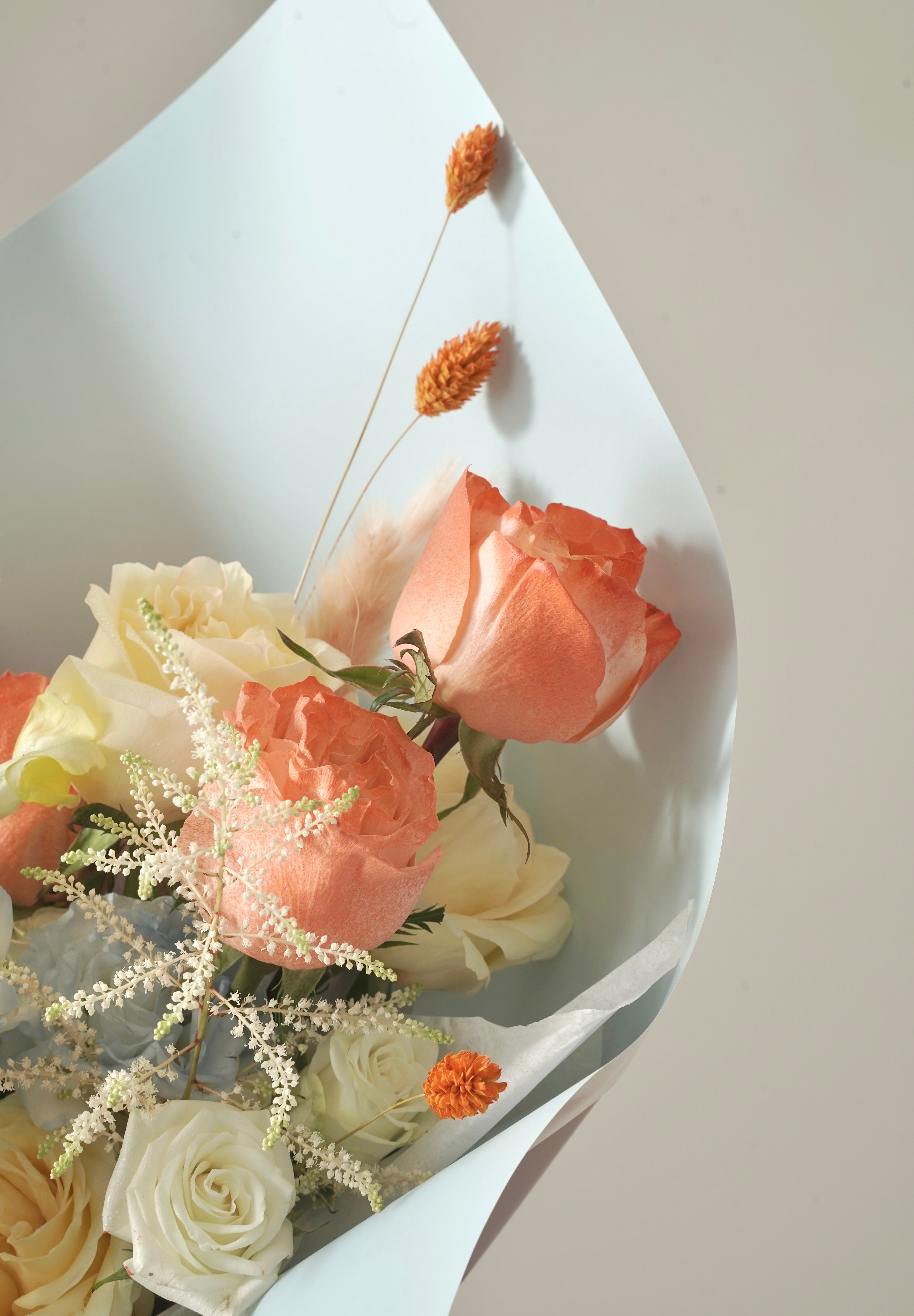 Orange Mixed Bouquet🧡💛🩵