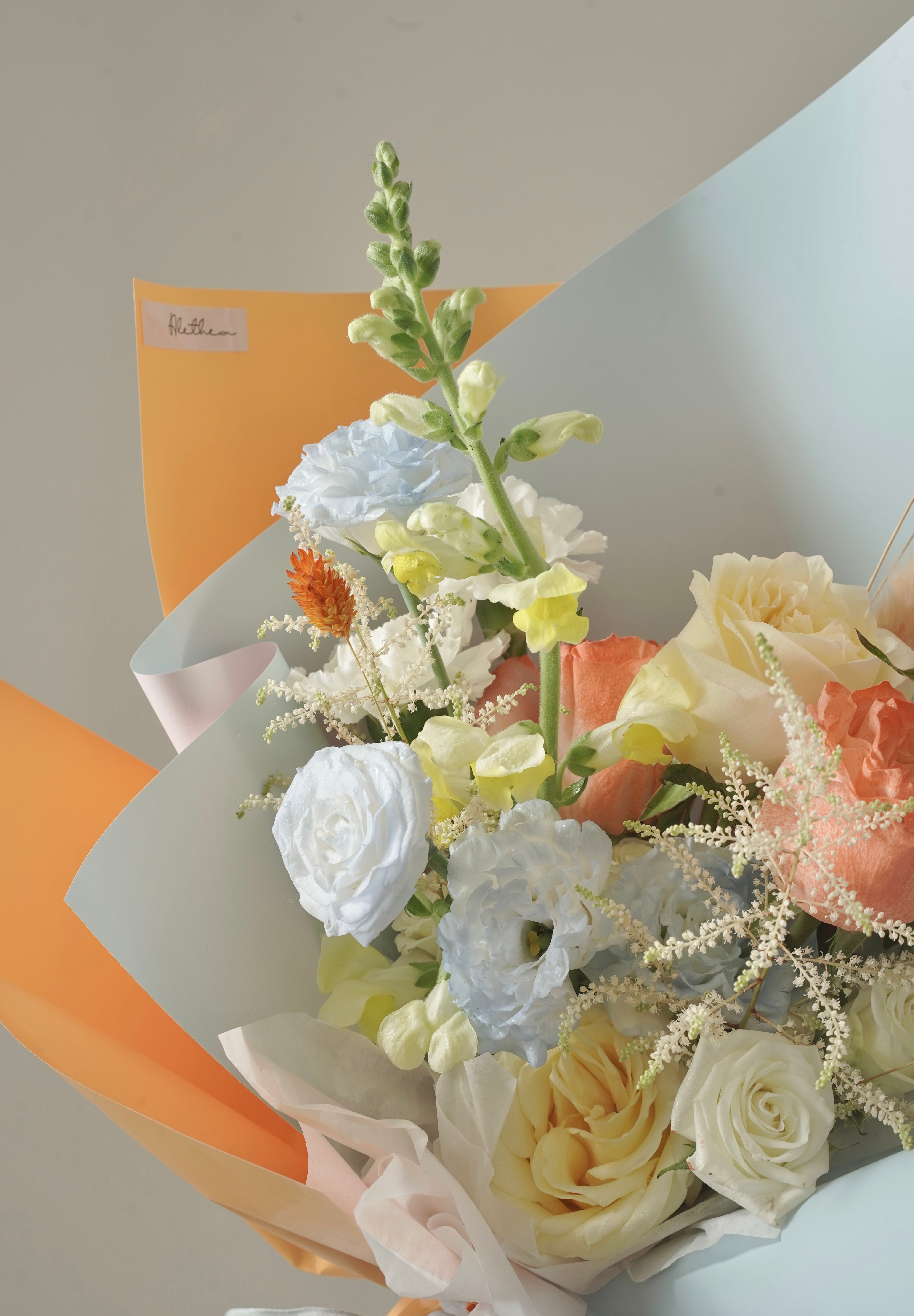 Orange Mixed Bouquet🧡💛🩵