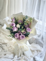 Lavender rose ocean song mixed bouquet
