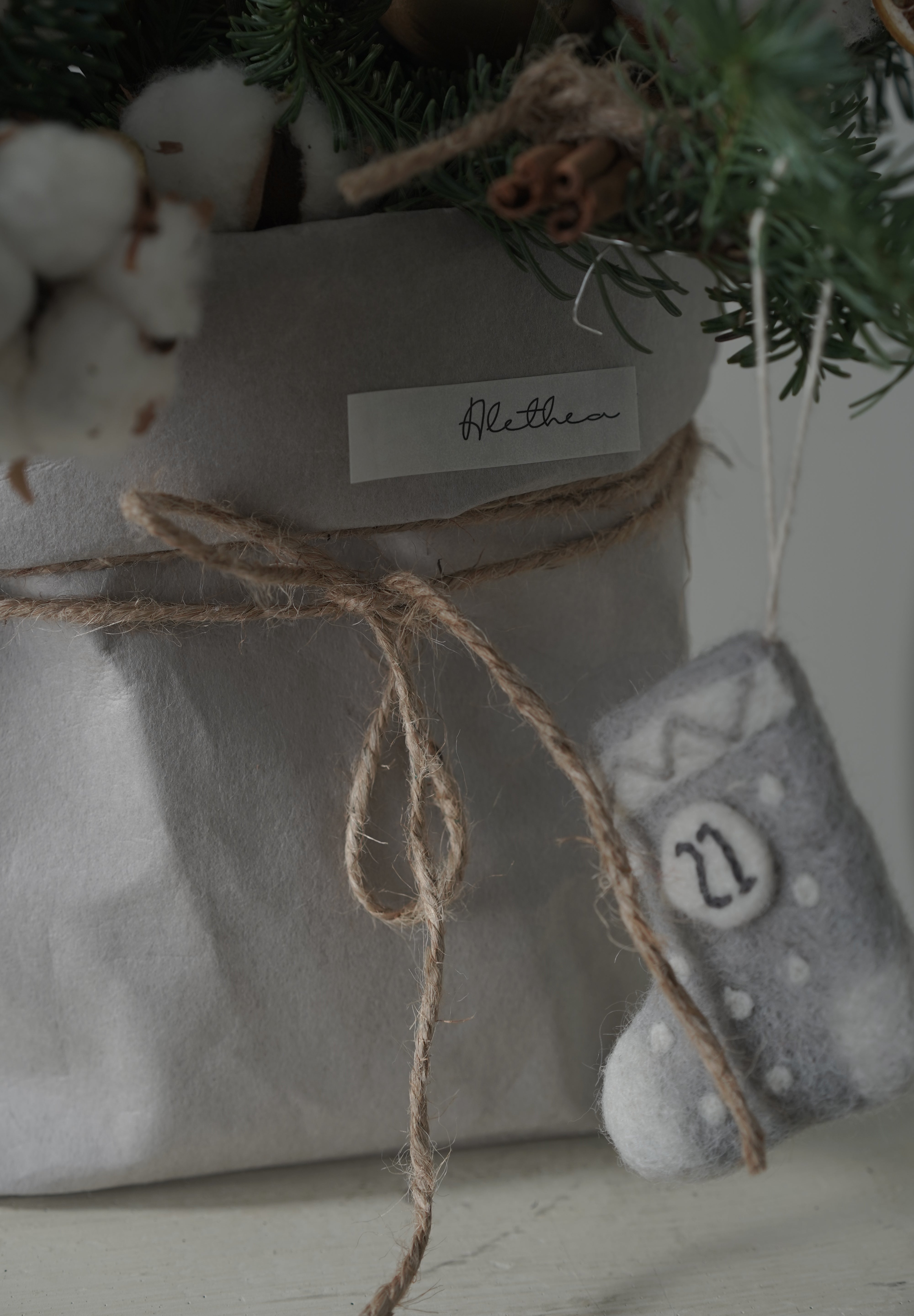 Cotton Mixed Christmas Bag