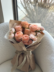 Sweet Peach Rose Bouquet