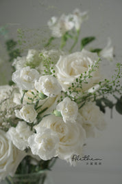 Alethea Vase Arrangement - White