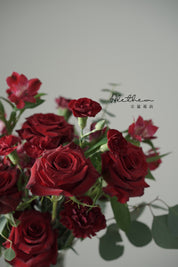 Alethea Vase Arrangement - Red