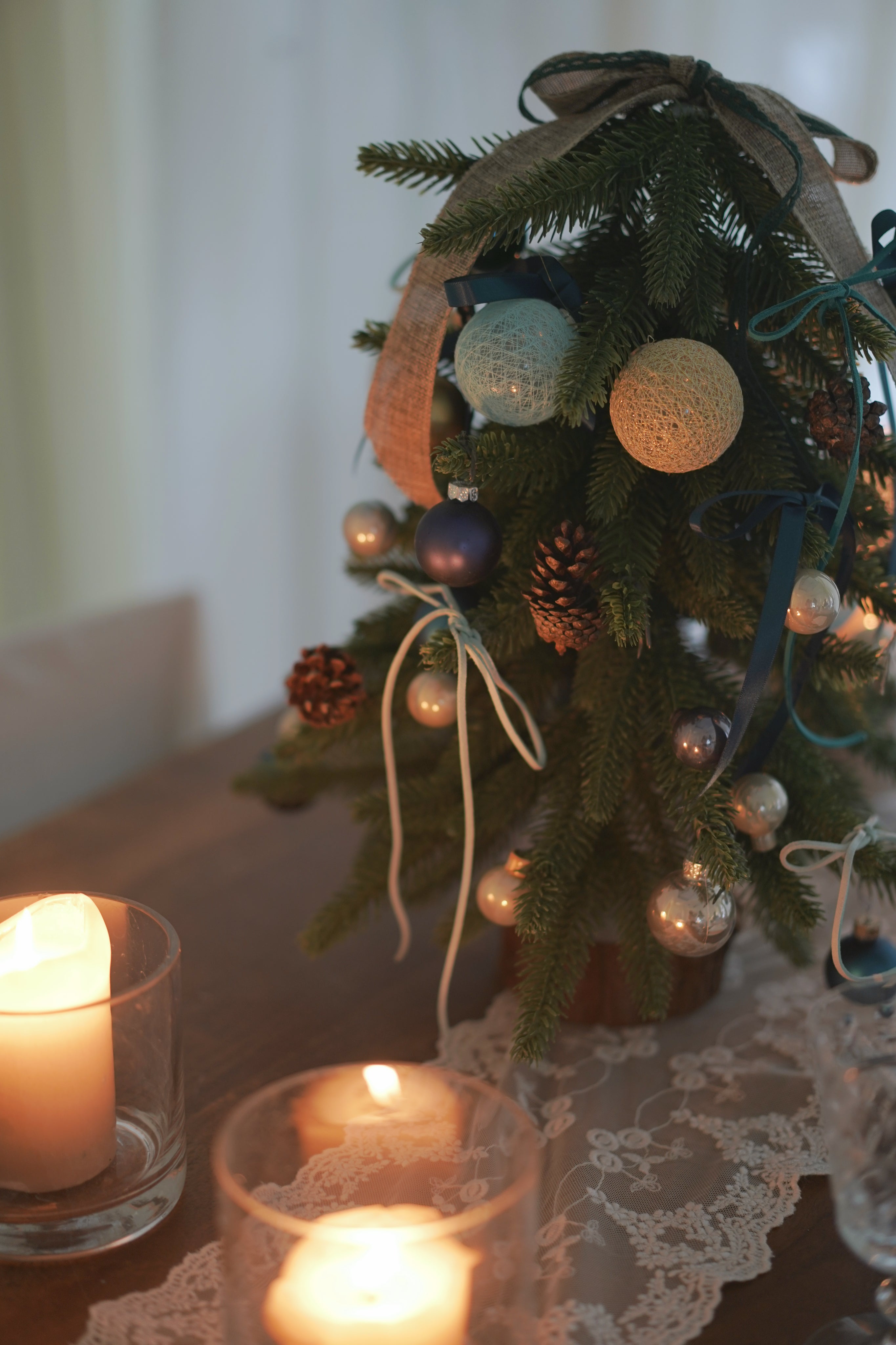 Florist Designer Small Christmas Tree_Blue Tone