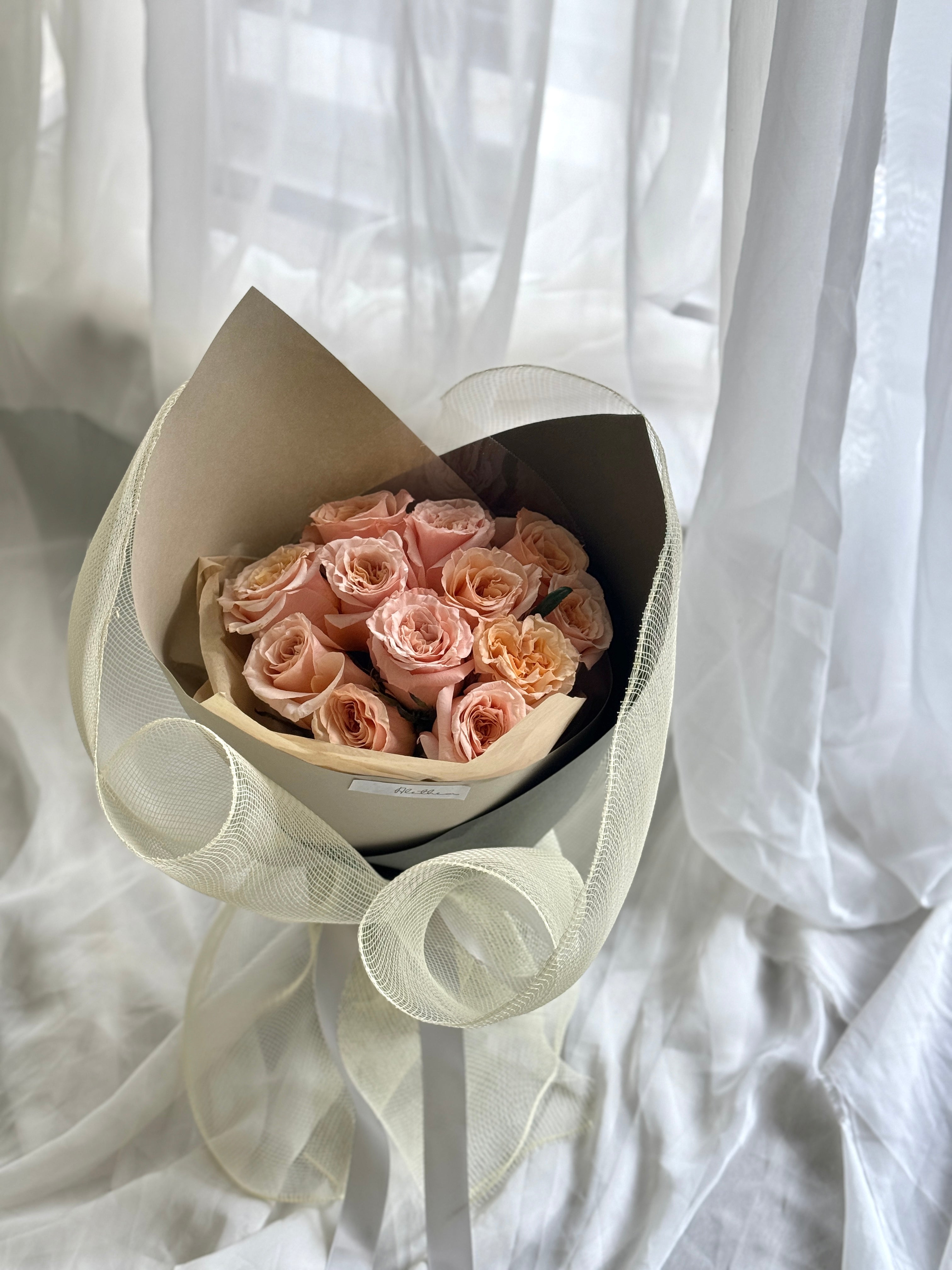 Peach Rose Bouquet