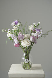Alethea Vase Arrangement - Lavender/White