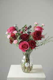 Alethea Vase Arrangement - Hot Pink