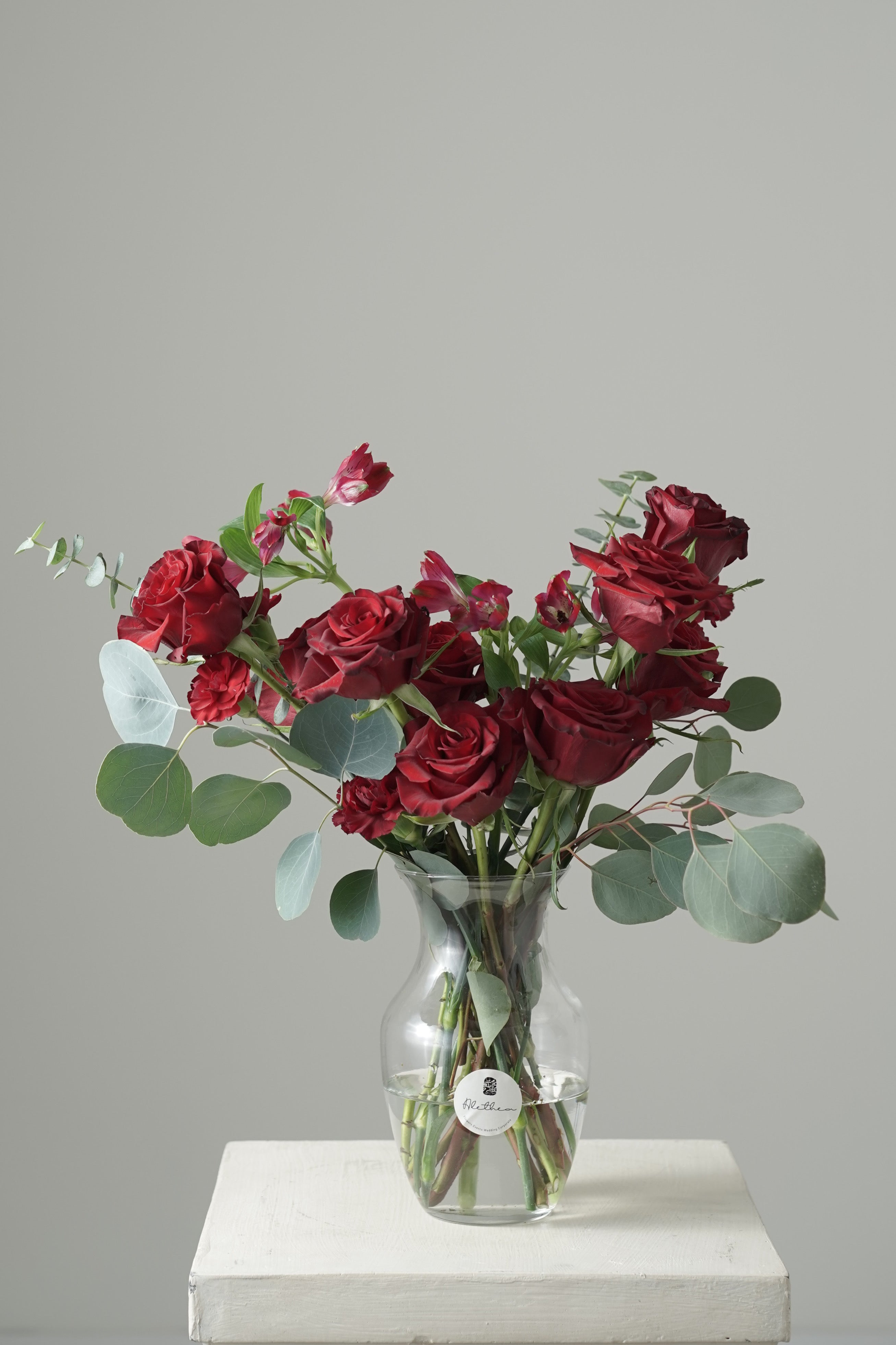 Alethea Vase Arrangement - Red