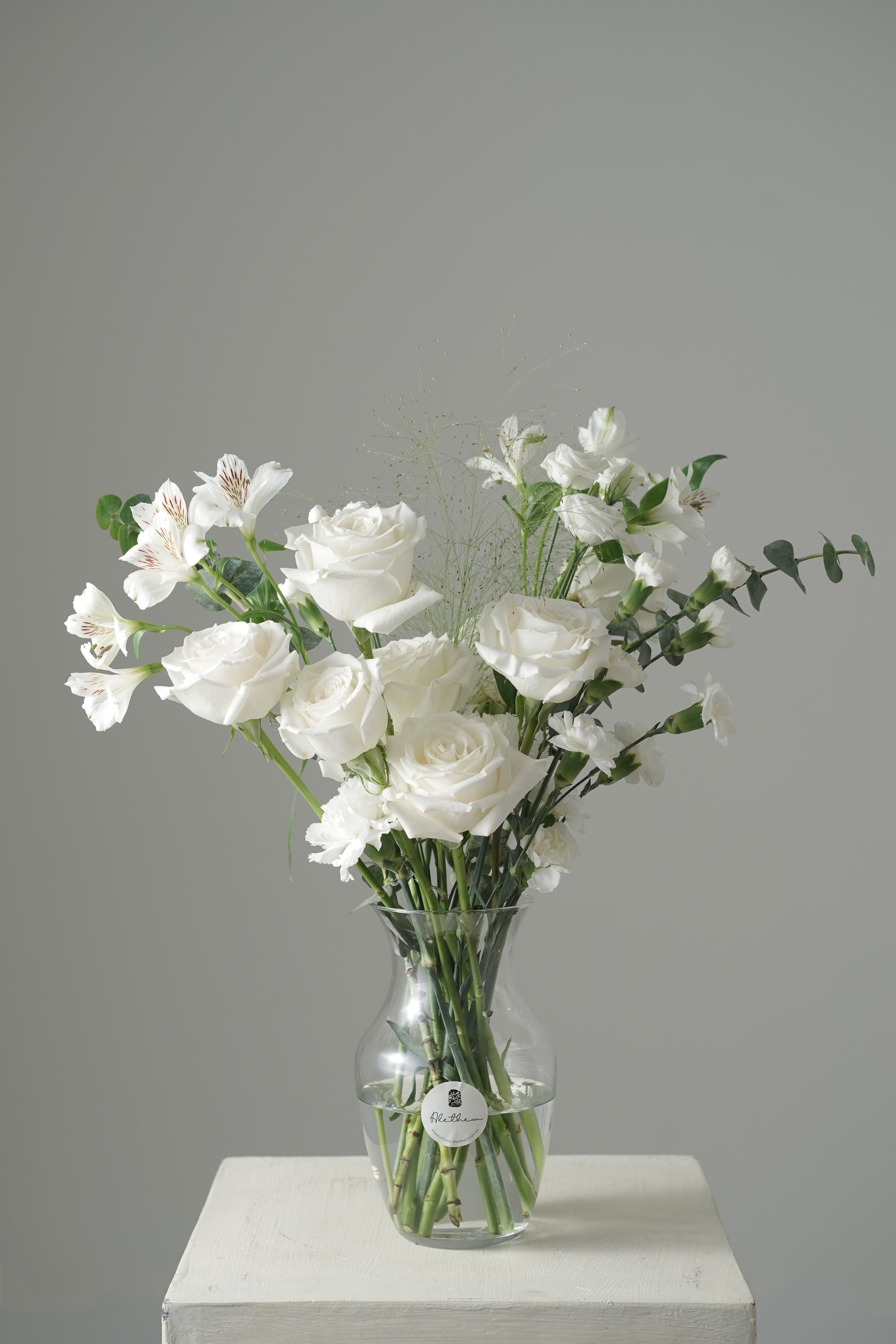 Alethea Vase Arrangement - White
