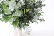 Alethea Vase Arrangement - Christmas Green White Porcelain