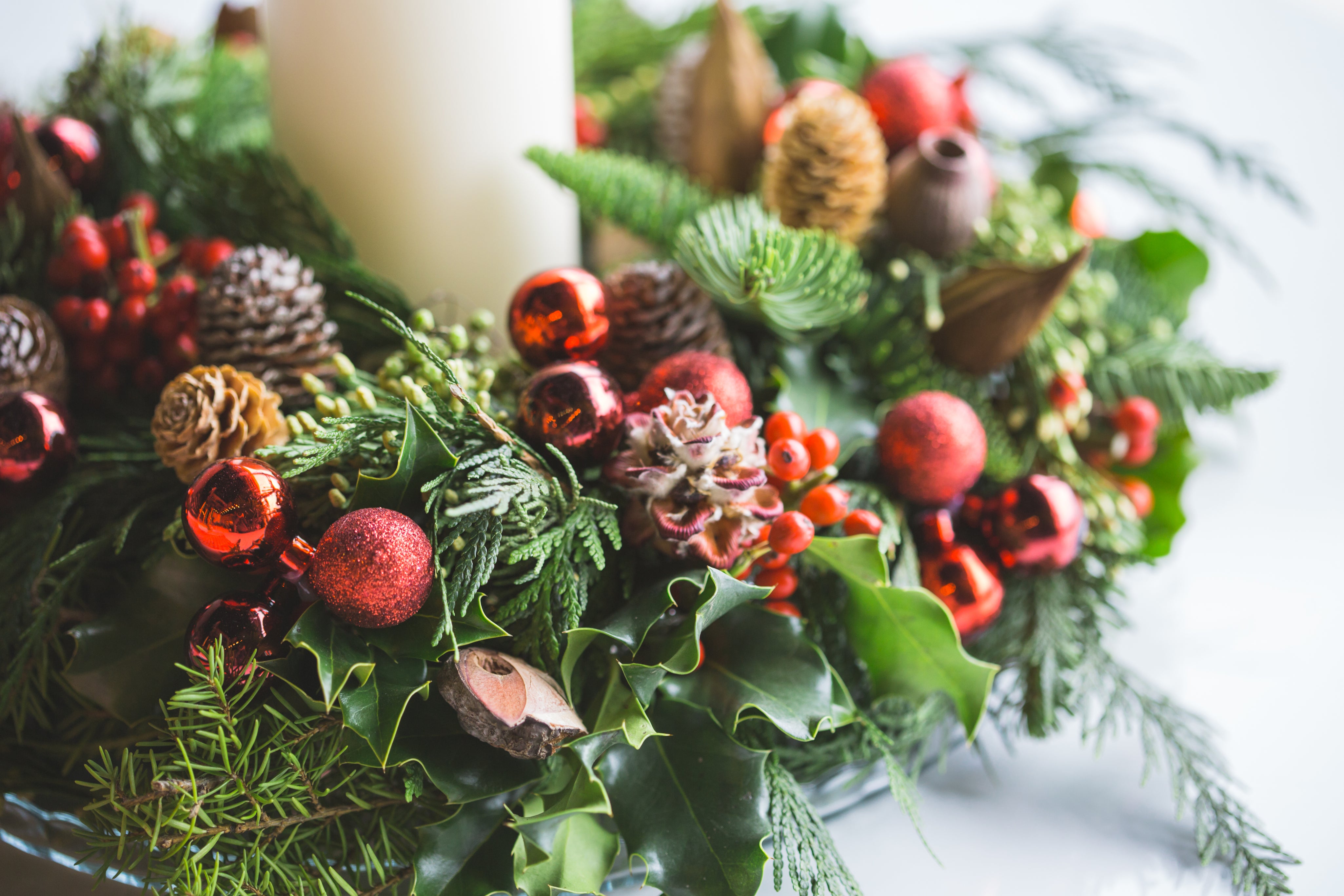 Christmas Candleholder Flower  Workshop