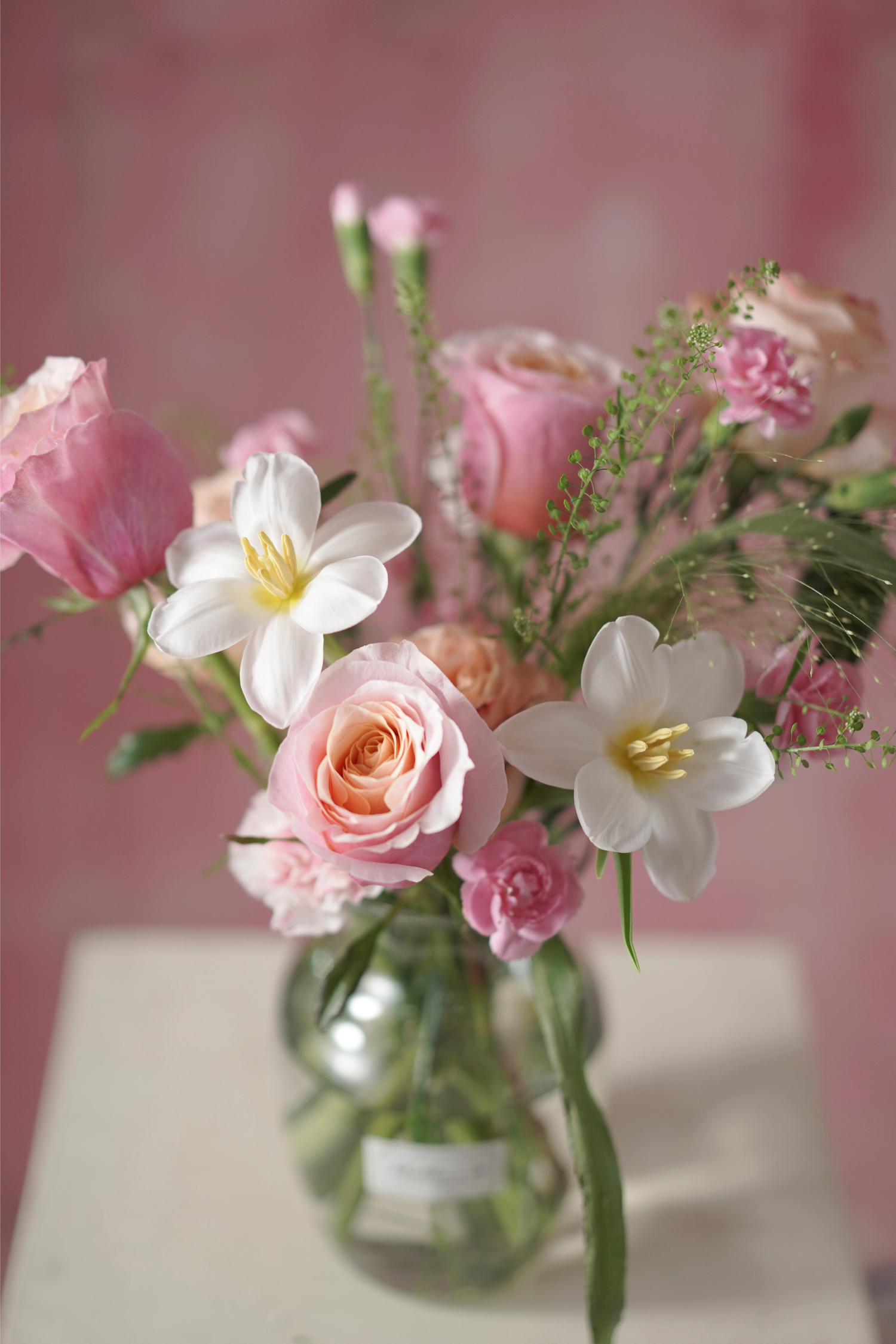 Mother's Day 2024- Pink Blush -Alethea Vase Arrangement