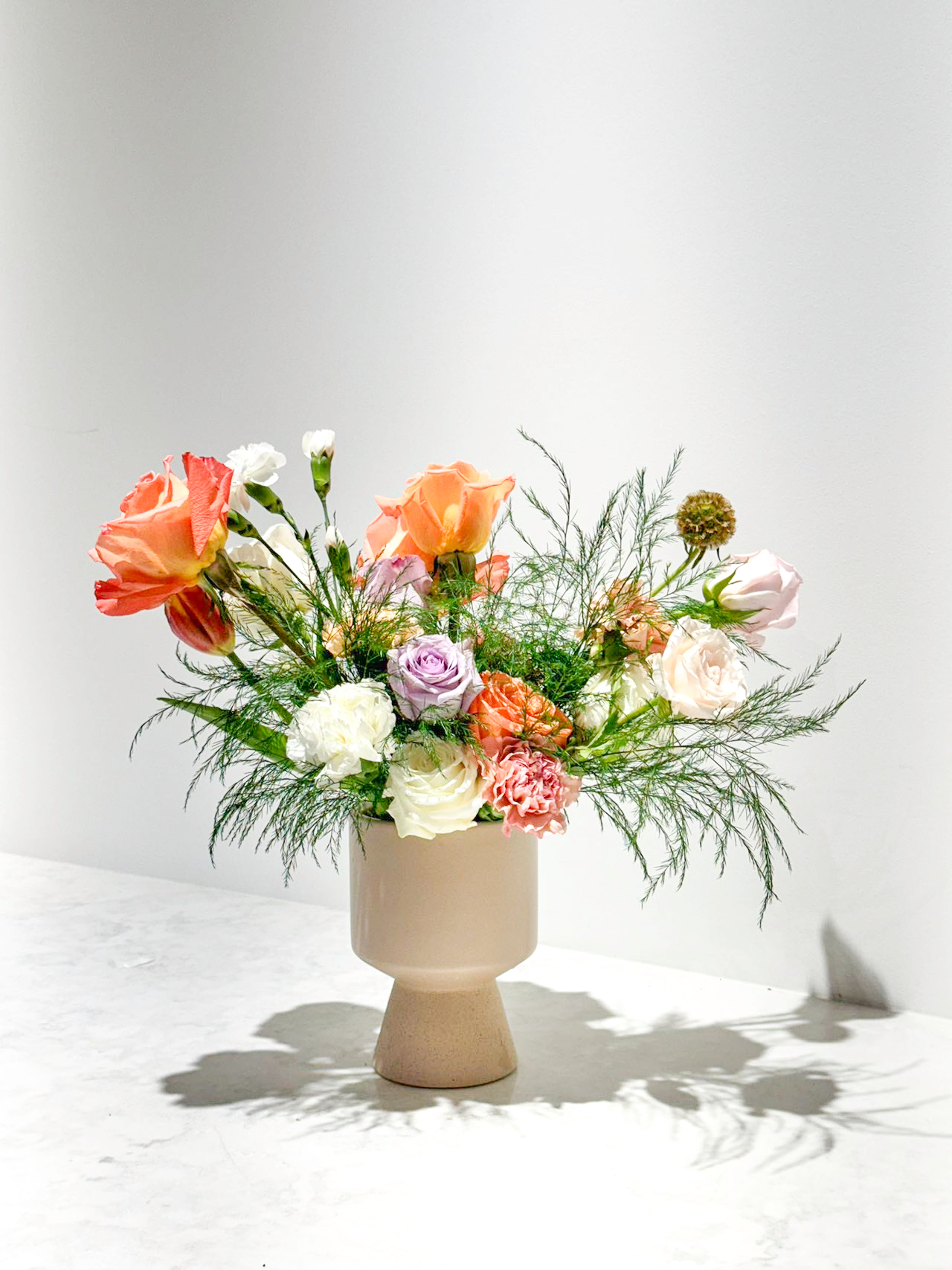 Alethea Vase Arrangement - Rosy Reverie