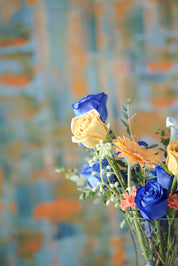 Taurus Birthday Flowers Arrangement with Vase - Zodiac Collection