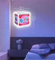 Brillo Box' - Andy Warhol LED Art