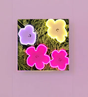 Yellowpop - 'Flowers' - Andy Warhol LED Art