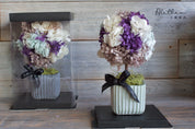 Potted Hydrangea - Purple - Preserved Flower