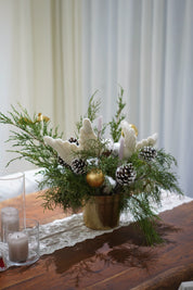 Angel Wings Christmas Table Arrangement