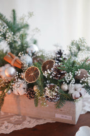 Winter Warmth Christmas Floral Table Arrangement