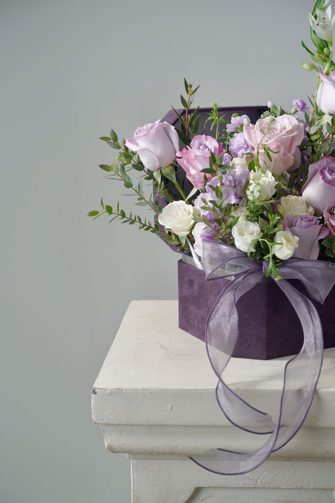 Lavender Mixed Flower Box