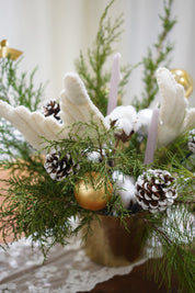 Angel Wings Christmas Table Arrangement