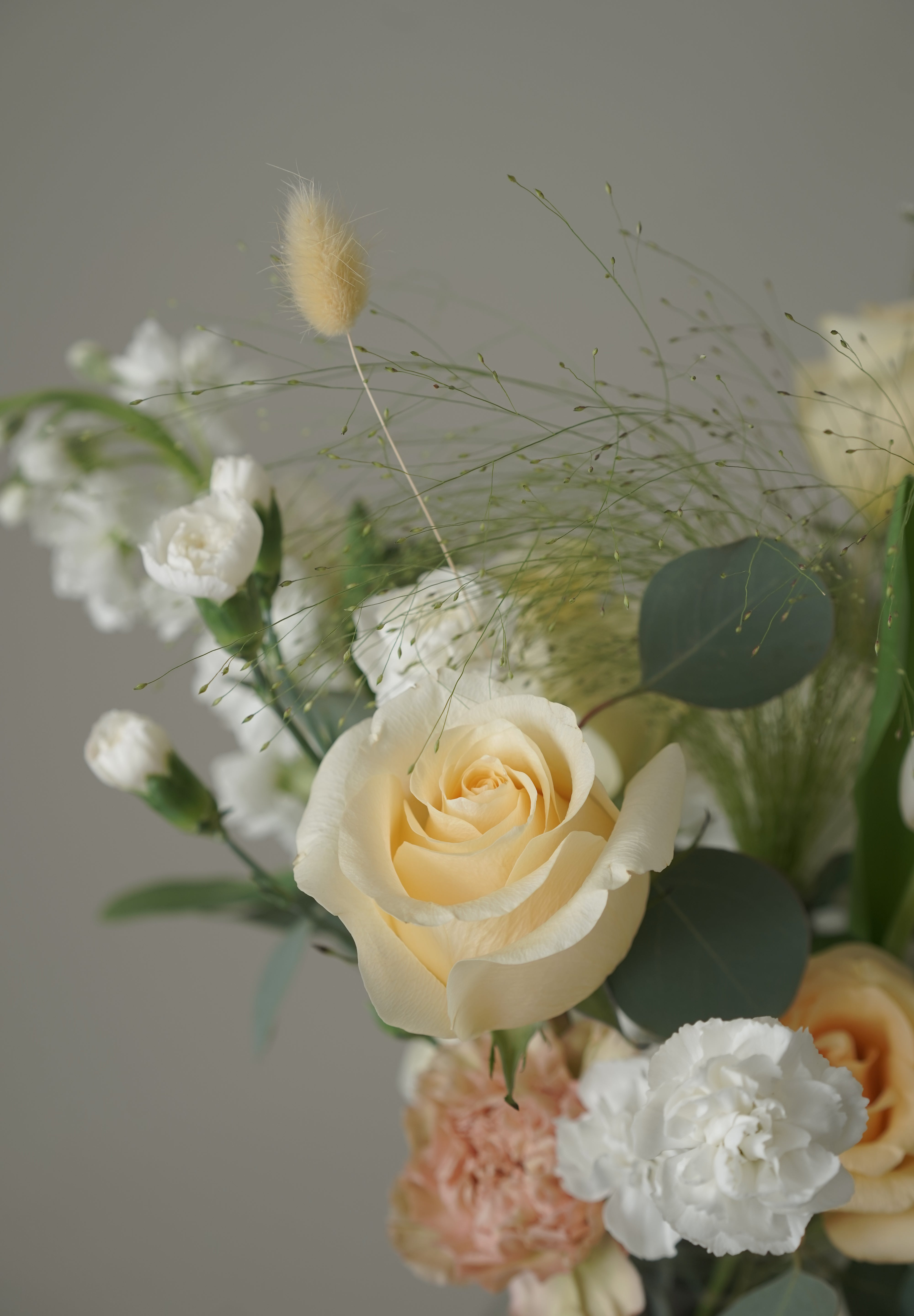 Yellow Cream Vase Arrangement