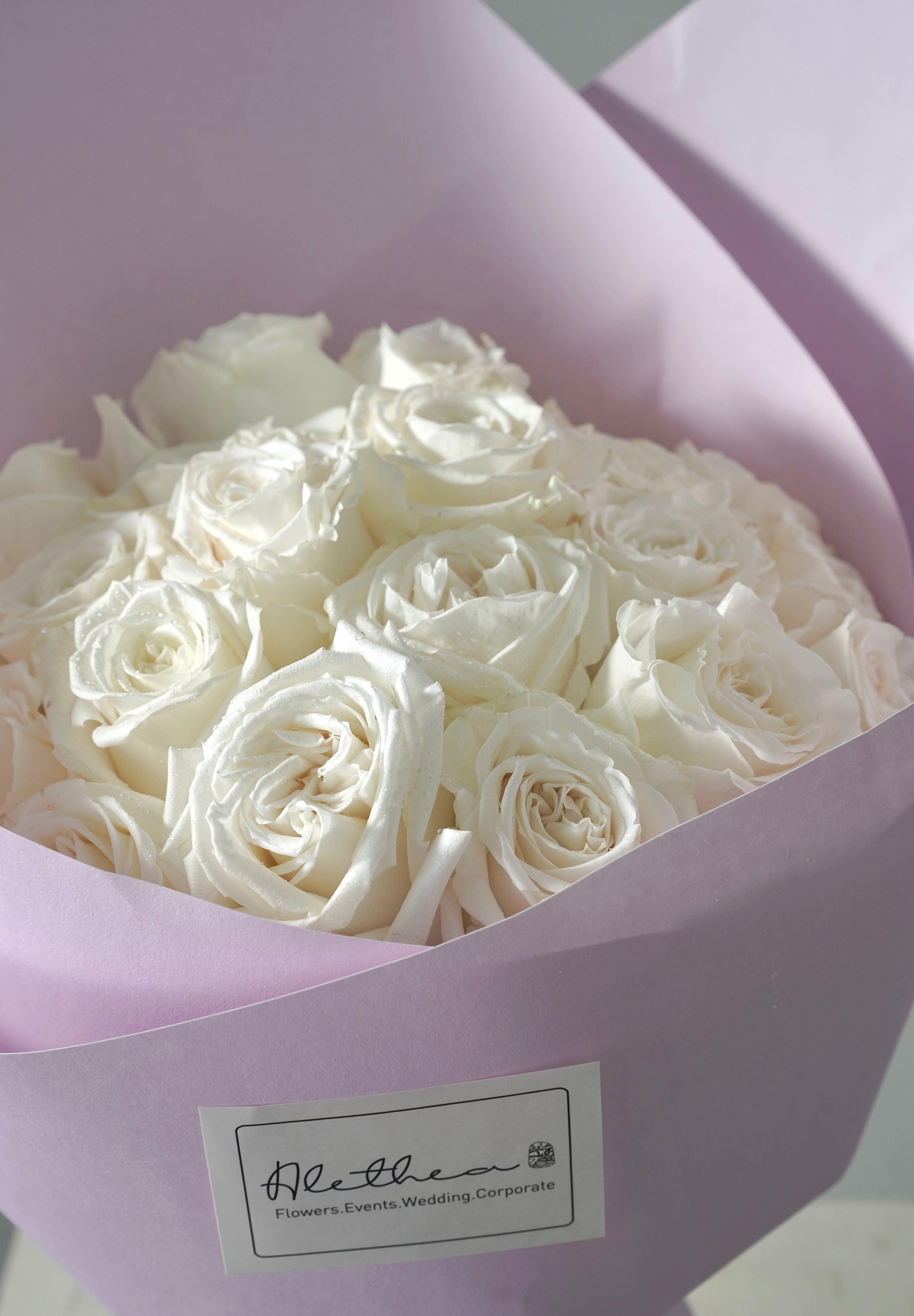 White Rose Bouquet-2025 Valentine’s Day