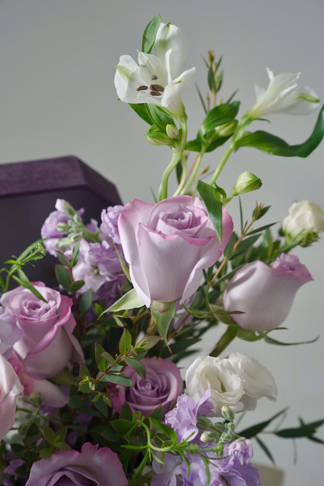 Lavender Mixed Flower Box