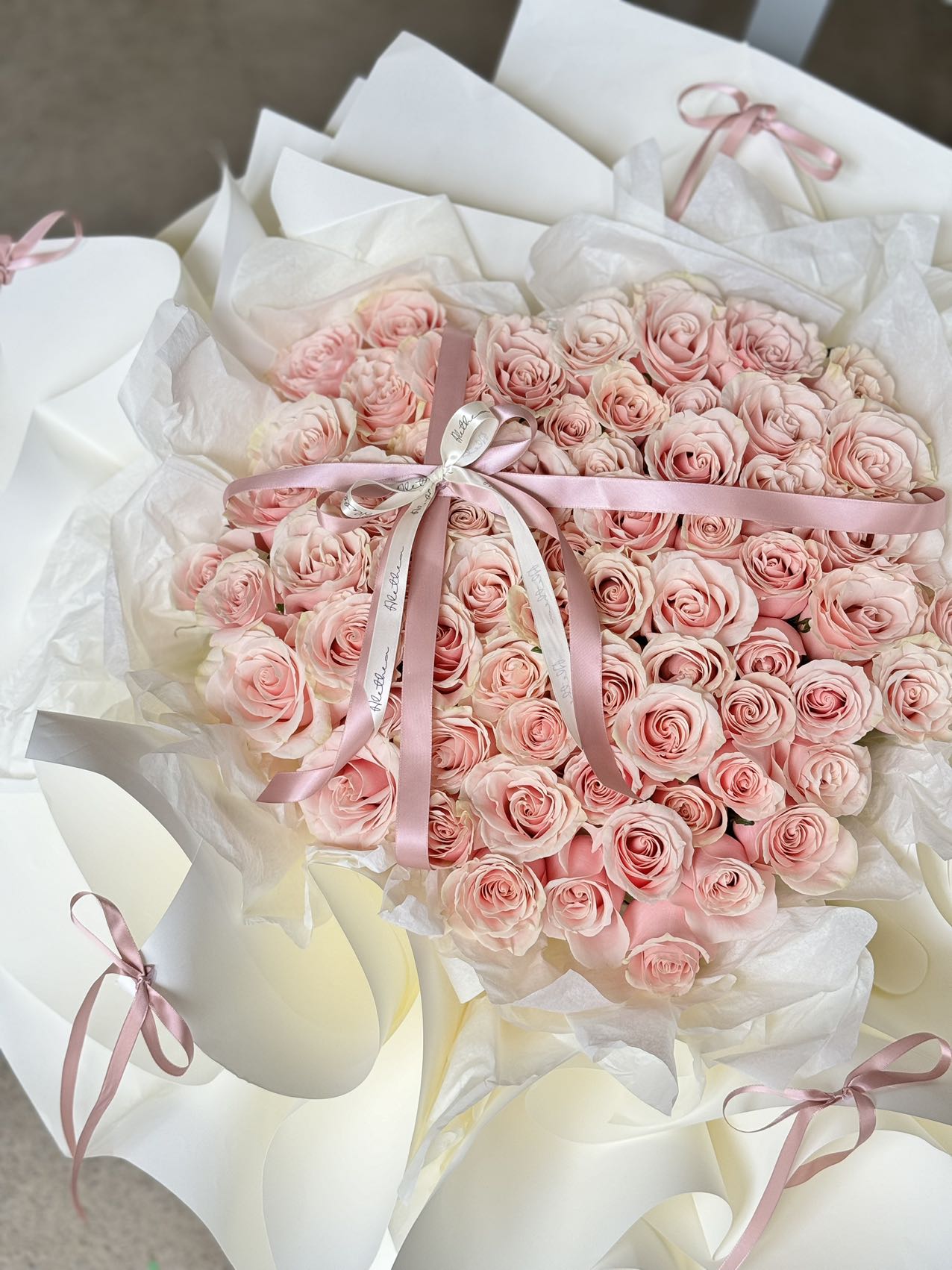 Heart Shaped Chiffon Bouquet