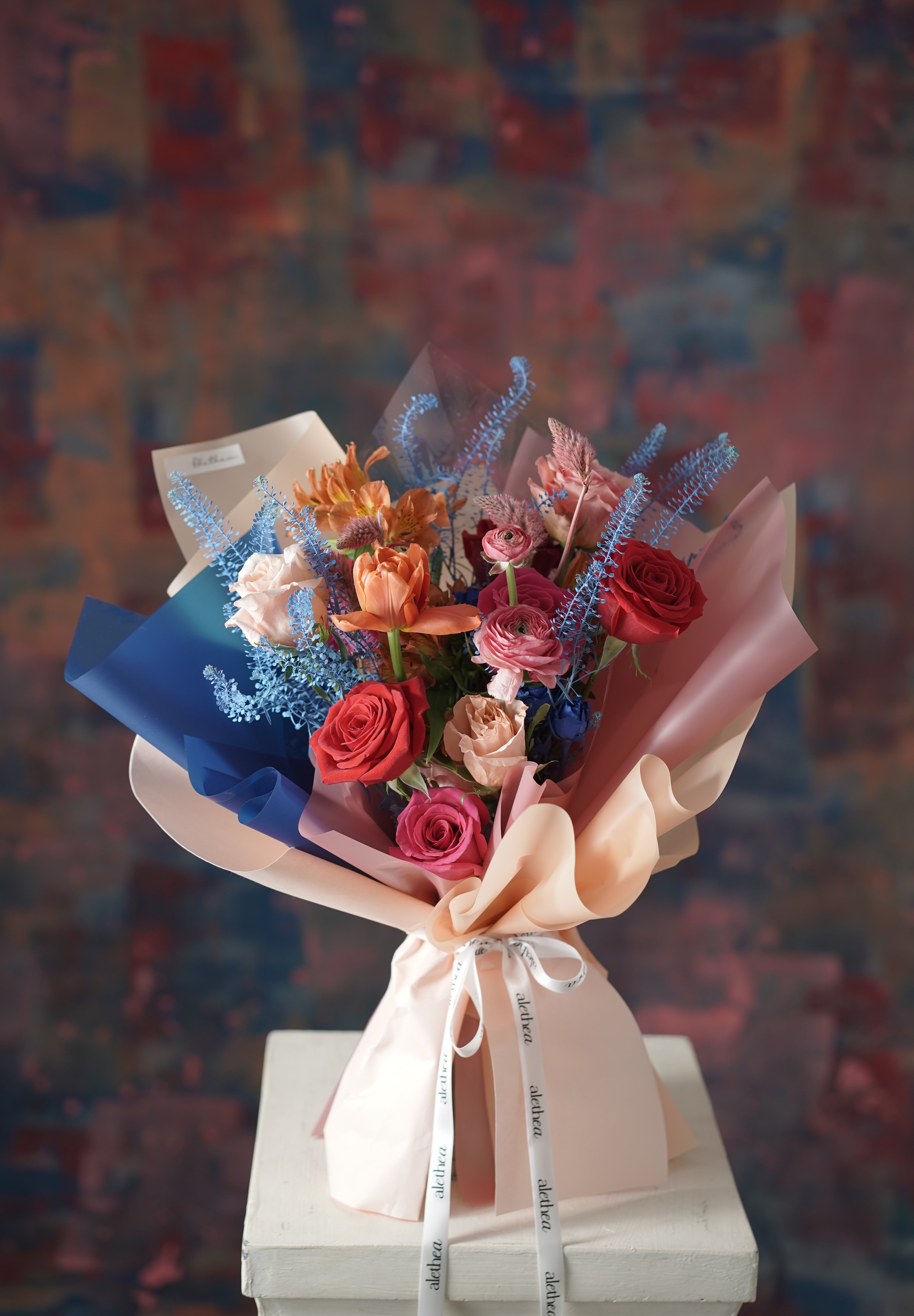 Aries Birthday Flowers Bouquet - Zodiac Collection - For Her