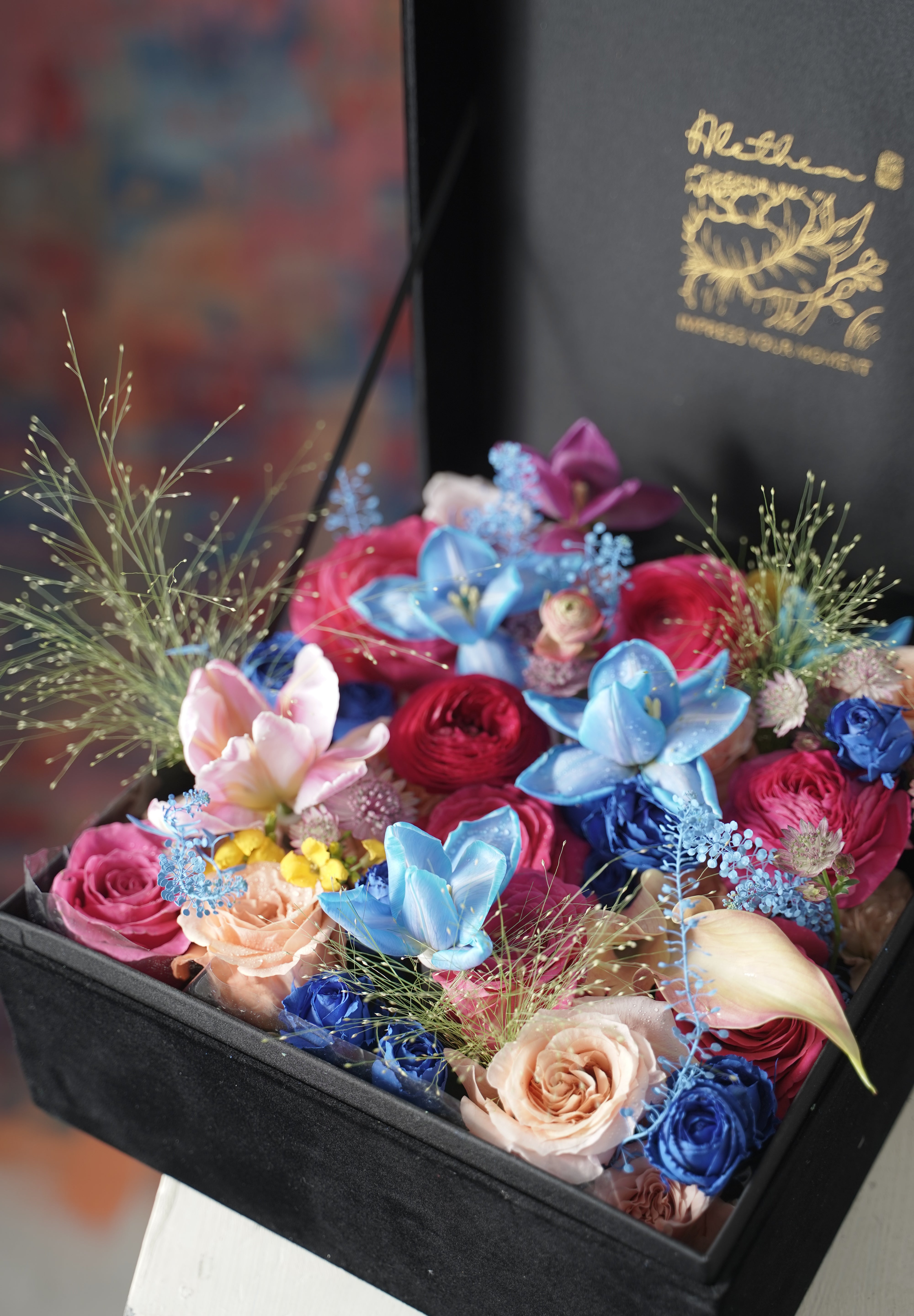 Aries Birthday Flowers Gift Box - Zodiac Collection
