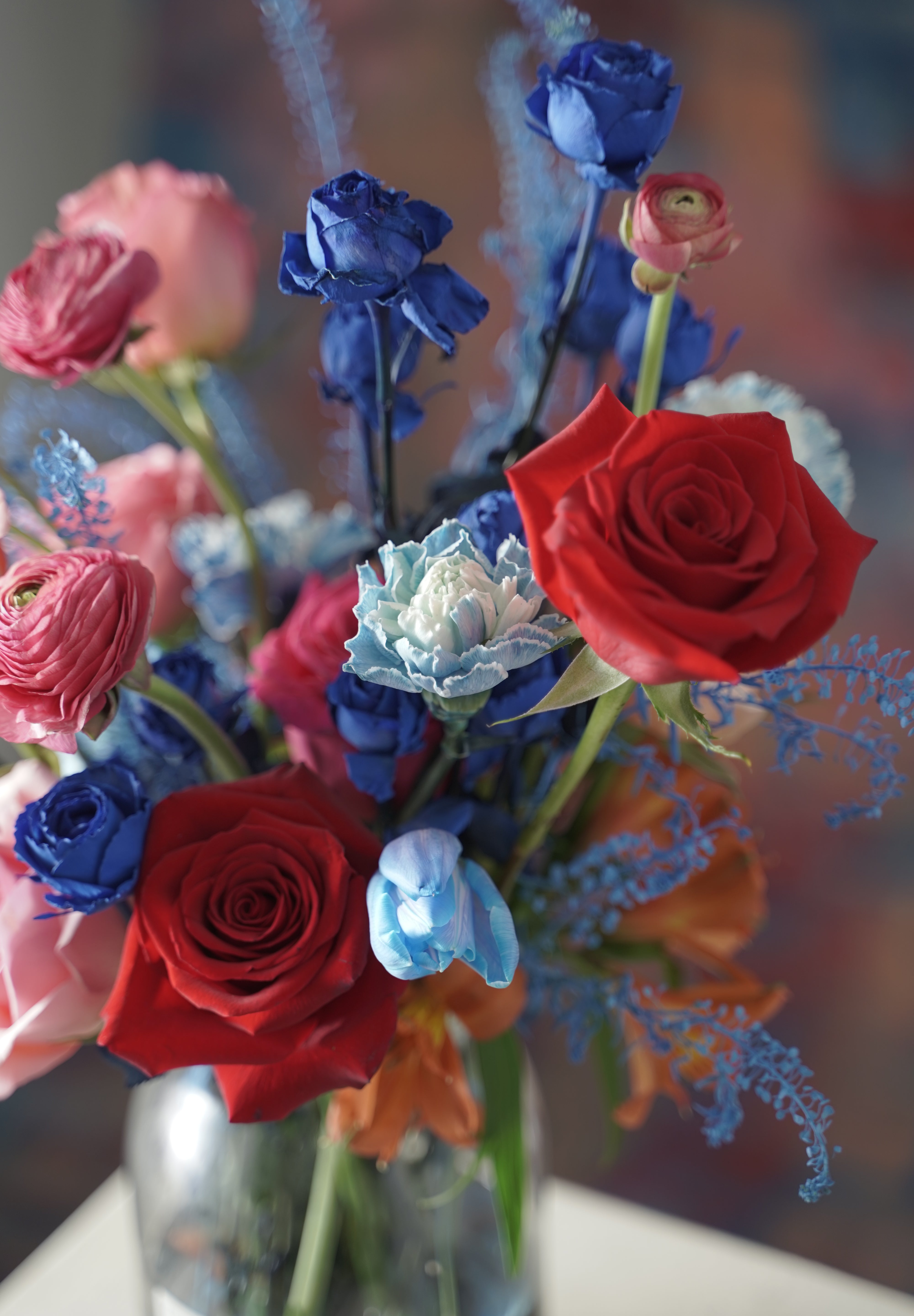 Aries Birthday Flowers Arrangement with Vase - Zodiac Collection