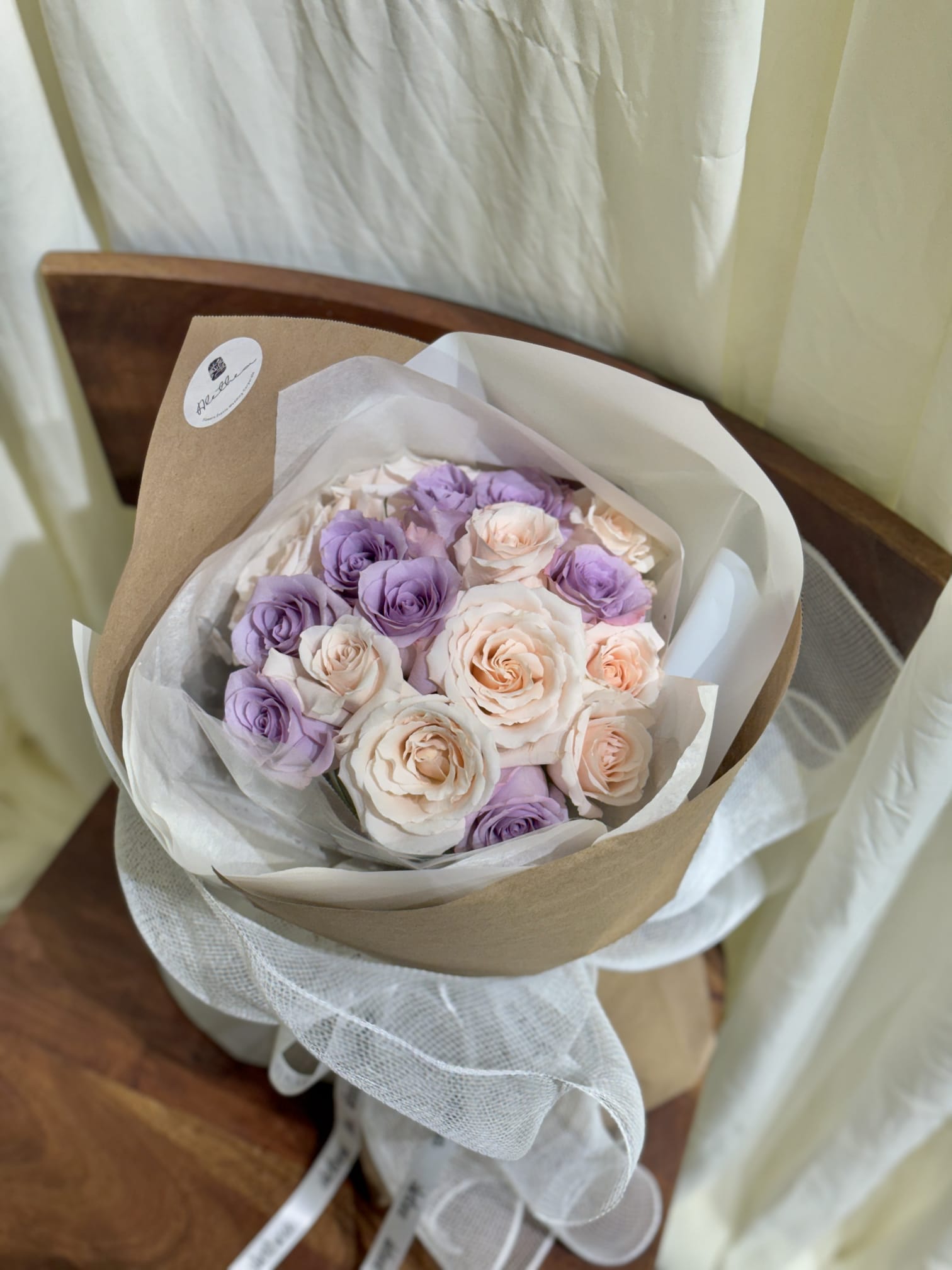 Ocean Song Lavender Roses Box