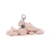 Rose Dragon Bag Charm Jellycat