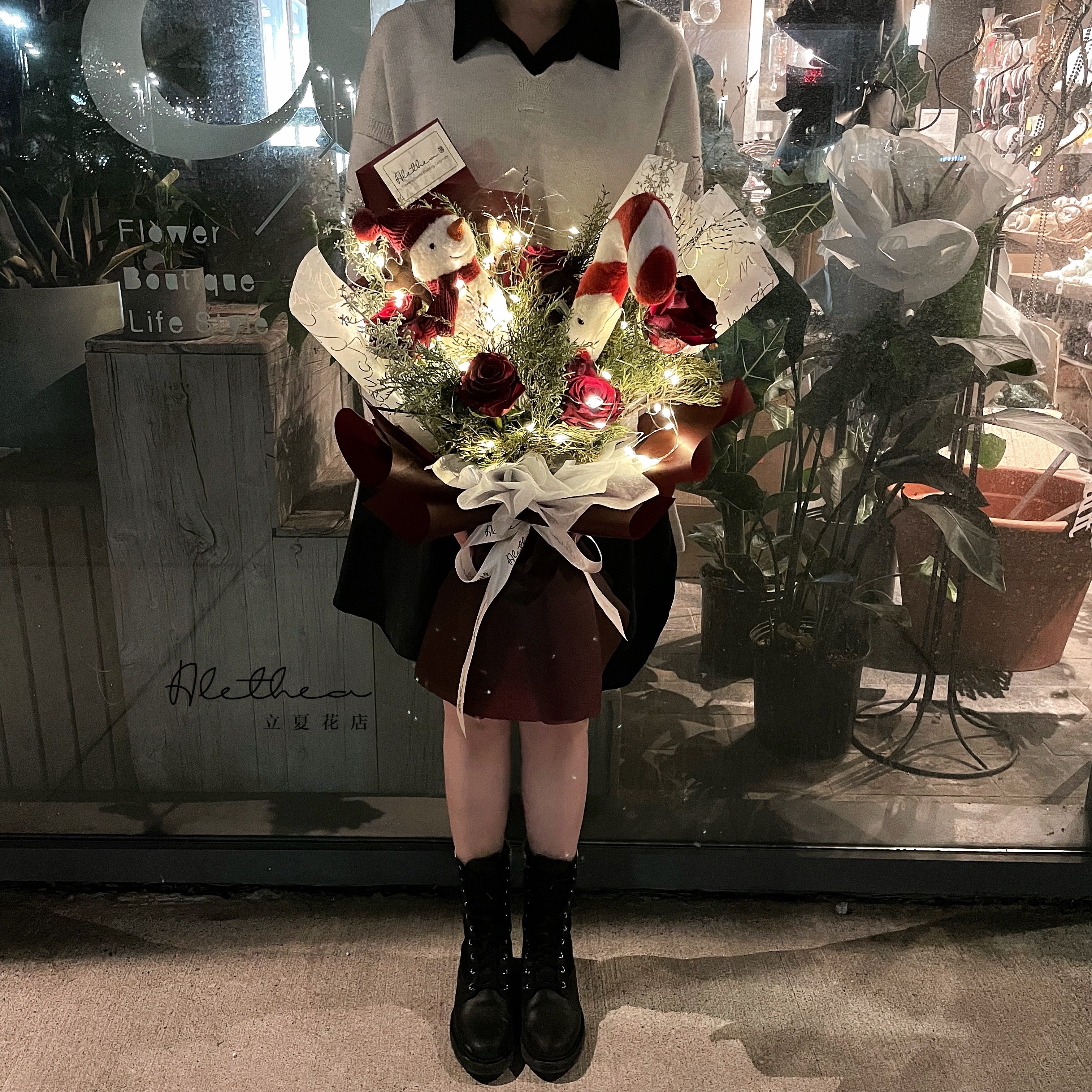 Customized Christmas Jelly Cat Bouquet Add On 圣诞Jellycat定制花束